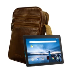 ABYS Genuine Leather Brown Messenger Bag