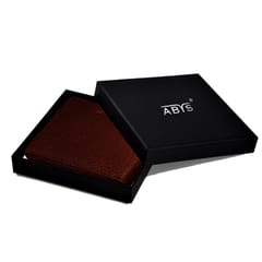 ABYS Genuine Leather Dark Burgundy Wallet