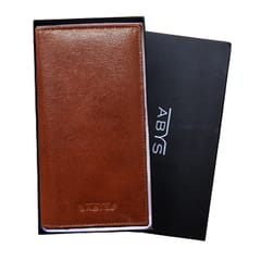 ABYS Genuine Leather Light Burgundy Card Holder