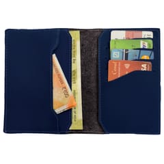 ABYS Genuine Leather Blue Passport Holder