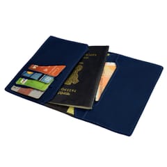 ABYS Genuine Leather Blue Passport Holder