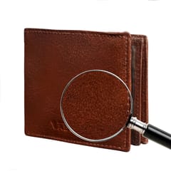 ABYS Genuine Leather Brown Wallet for Men