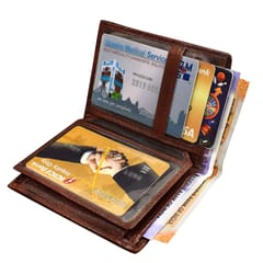 ABYS Genuine Leather Brown Wallet for Men