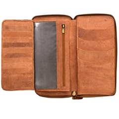 ABYS Genuine Leather Tan Document Holder
