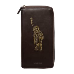 ABYS Genuine Leather Coffee Document Holder