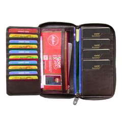 ABYS Genuine Leather Coffee Document Holder