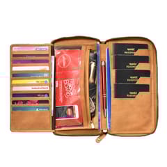 ABYS Genuine Leather Tan Document Holder