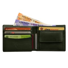 ABYS Genuine Leather Green Wallet