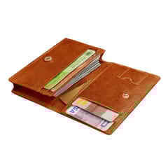 MATSS Men Tan Genuine Leather Card Holder