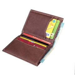 MATSS Men Casual Brown Genuine Leather Card Holder