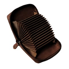ABYS Genuine Leather Coffee Card Holder