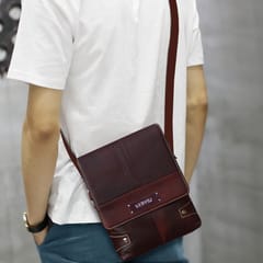 ABYS Genuine Leather Dark Bombay Sling Bag
