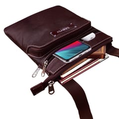 ABYS Genuine Leather Dark Bombay Sling Bag