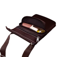 ABYS Genuine Leather Dark Bombay Sling Bag