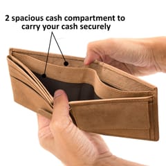 ABYS Genuine Leather Men's Wallet ( Tan)