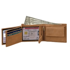 ABYS Genuine Leather Men's Wallet ( Tan)