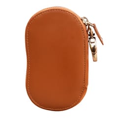 DR. HENRY Genuine Leather Tan Key Holder Wallet