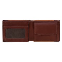 ABYS Genuine Leather Tan & Brown Men's Wallet