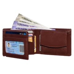 ABYS Genuine Leather Tan & Brown Men's Wallet