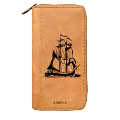 ABYS Genuine Leather Tan Passport Wallet||Chequebook Cover for Men & Women