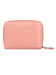 ABYS Genuine Leather Pink Card Holder For Women