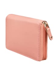 ABYS Genuine Leather Pink Card Holder For Women