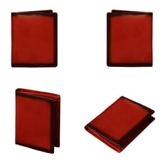 ABYS Genuine Leather Wallet For Men (Light Bombay & Brown)