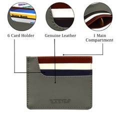 ABYS Genuine Leather Card Holder Wallet For Unisex