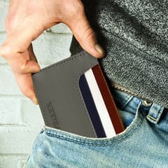 ABYS Genuine Leather Card Holder Wallet For Unisex