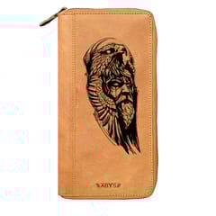 ABYS Genuine Leather Tan Document Holder For Unisex