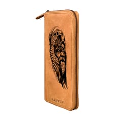 ABYS Genuine Leather Tan Document Holder For Unisex