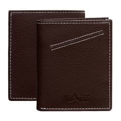 MATSS Artificial Leather Card Holder For Men & Women (Coffee)