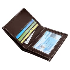 MATSS Artificial Leather Card Holder For Men & Women (Coffee)