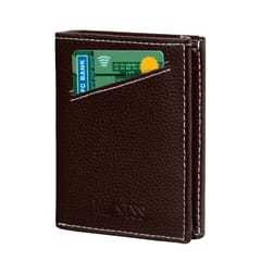 MATSS Artificial Leather Card Holder For Men & Women (Coffee)