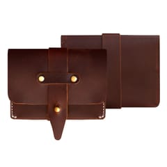 ABYS Genuine Leather Dark Brown Card Holder For Unisex