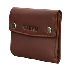 ABYS Genuine Leather Dark Brown Wallet|| Card Holder For Unisex
