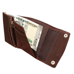 ABYS Genuine Leather Dark Brown Wallet|| Card Holder For Unisex