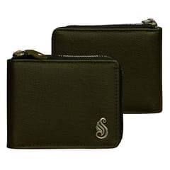 SOUMI Premium Quality Genuine Leather Wallet for Women(Green)