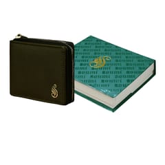 SOUMI Premium Quality Genuine Leather Wallet for Women(Green)