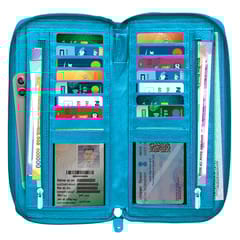 ABYS Genuine Leather Sky Blue Document Holder