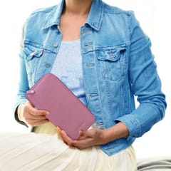 ABYS Genuine Leather Pink Document Holder