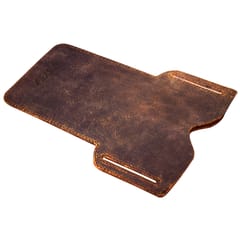 ABYS Genuine Leather Brown Mobile Holder