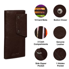 ABYS Genuine Leather RFID Protected Coffee Card Holder