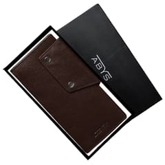 ABYS Genuine Leather RFID Protected Coffee Card Holder