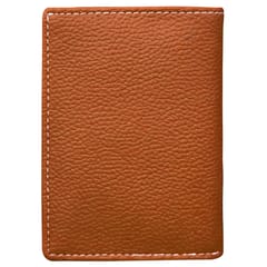 MATSS Artificial Leather Tan Card Holder