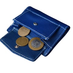 MATSS Artificial Leather Blue Card Holder