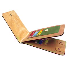 ABYS Genuine Leather Tan and Blue Mobile Holder for Men and Women