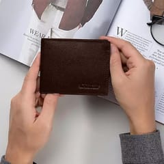 ABYS Genuine Leather Coffee Card Holder for Men and Women