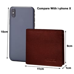 ABYS Genuine Leather Dark Brown Card Holder for Men and Women