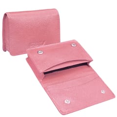 ABYS Genuine Leather Pink Wallet for Men and Women